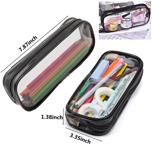 Clear Pen Pencil Bag Case