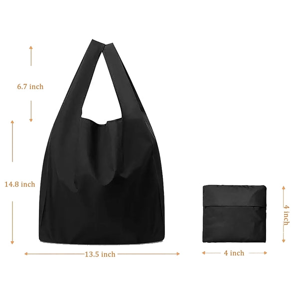 Foldable Shopping Tote Bag With Pocket