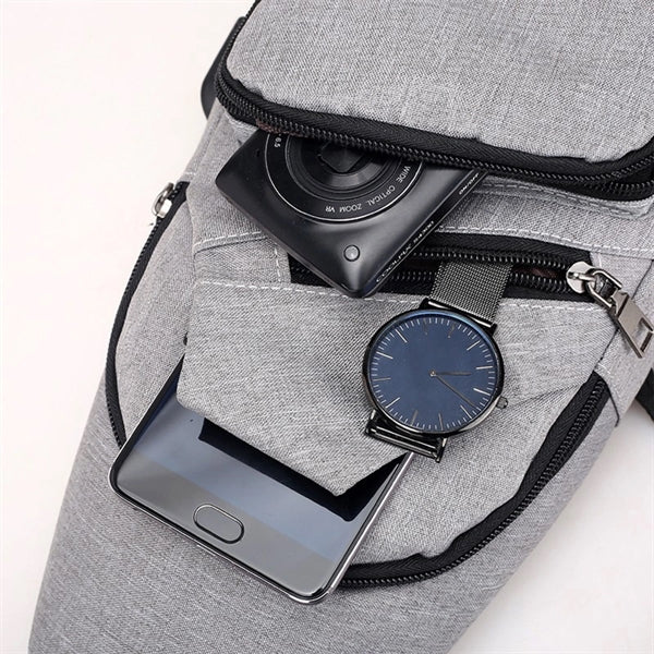 Sling Shoulder Chest Bags Crossbody Backpack With Usb