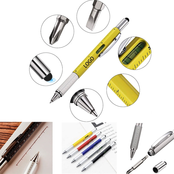 6 In 1 Multipurpose Pen Screwdrivers Ruler Stylus Ane More