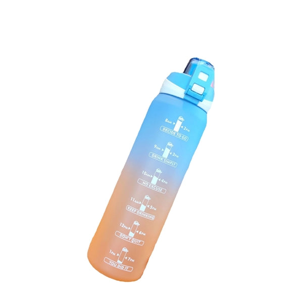 32 Oz Leakproof Motivational Water Bottle with Time Marker