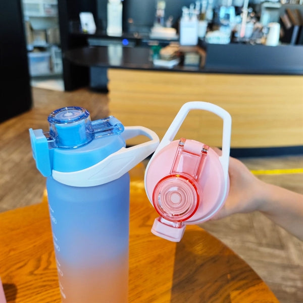 32 Oz Leakproof Motivational Water Bottle with Time Marker