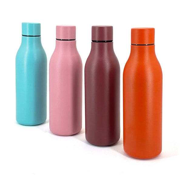 18oz Insulated Stainless Steel Cola Shape Sport Water Bottle