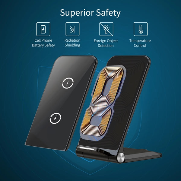 10W Folding Phone Holder Wireless Charger