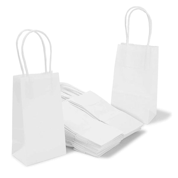 White Kraft Paper Bag w/ Handle