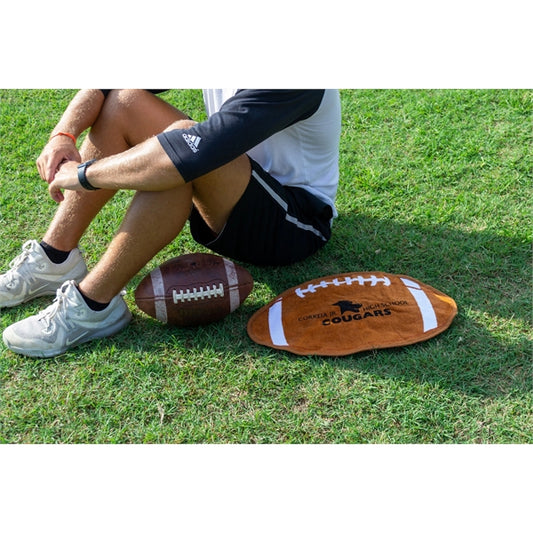 Football Shaped Sports Towel