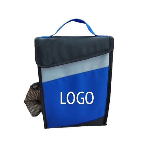 600D Polyester ID mesh pocket cooler bag tote