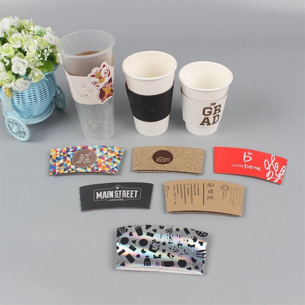 Disposable Adiabatic Coffee Cup Sleeves
