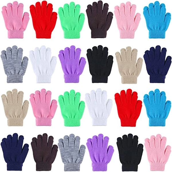 Kids Winter Warm Knitted Magic Gloves