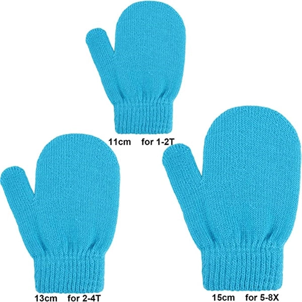 Toddler Knitted Mittens Magic Stretch Gloves