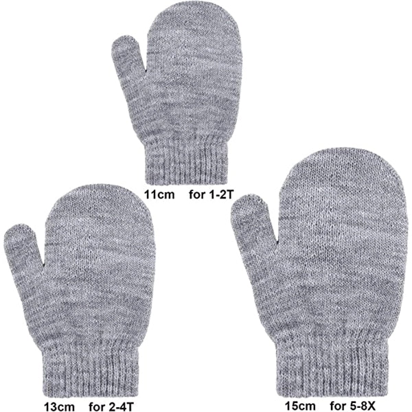 Toddler Knitted Mittens Magic Stretch Gloves