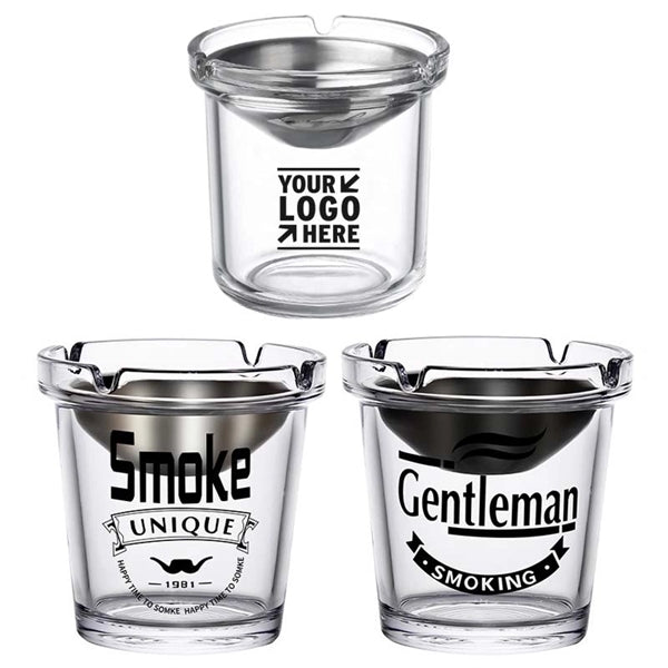 Glass Ashtray with Funnel