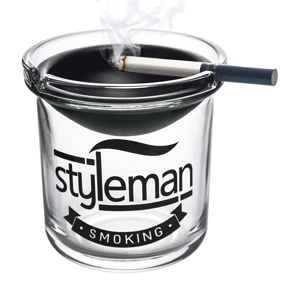 Glass Ashtray with Funnel