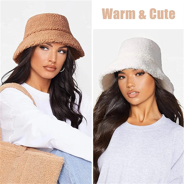 Winter Unisex Plush Bucket Hat