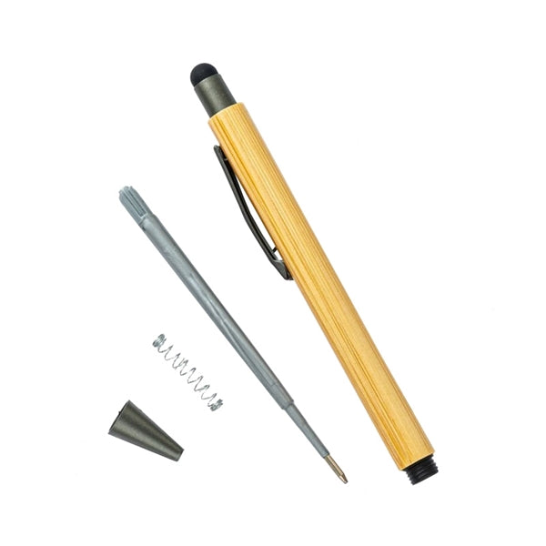 2-in-1 Eco-friendly Bamboo Pen with Stylus