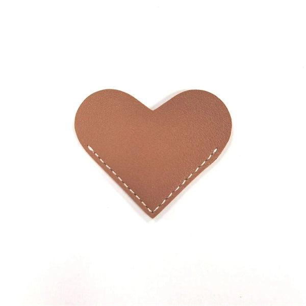 Leather Heart Page Corner Bookmark