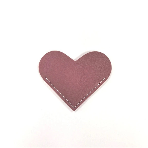 Leather Heart Page Corner Bookmark