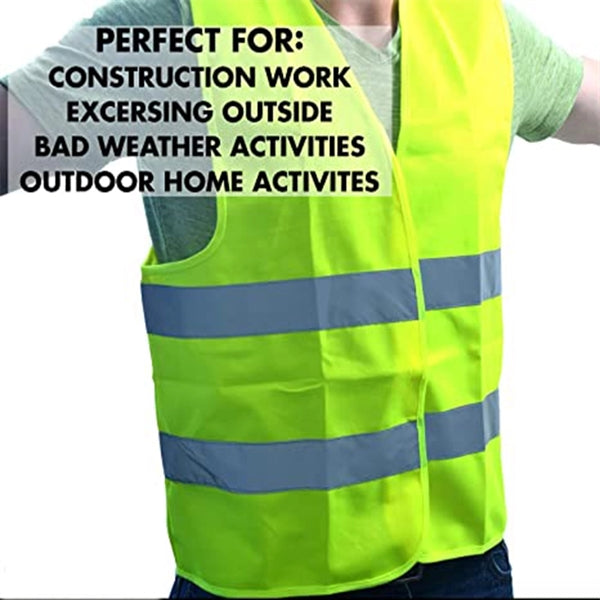 Safety Construction Vest with 2 Reflective Strips