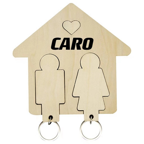 Wall Hanging House Keychain Couple