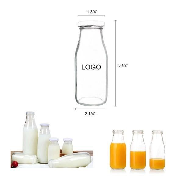 Vintage Glass Milk Bottle