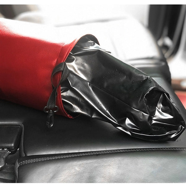 Collapsible Waterproof Portable PU Leather Car Trash Can
