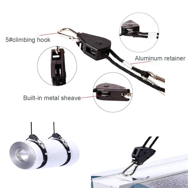 1 Pair Adjustable Plant Pulley Hanger