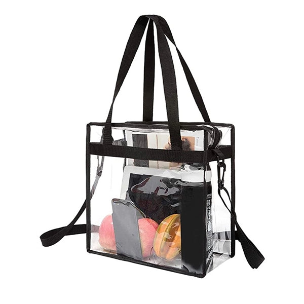 12 x 12 x 6 Tote Zippered PVC Bag Stadium Approved