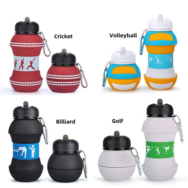 Spherical Collapsible Silicone Bottle