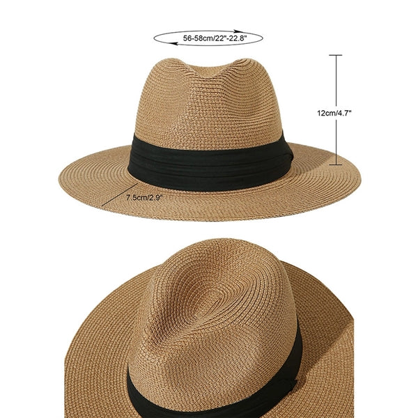 Panama style Straw Brimmed Hat