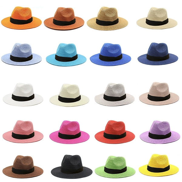 Panama style Straw Brimmed Hat