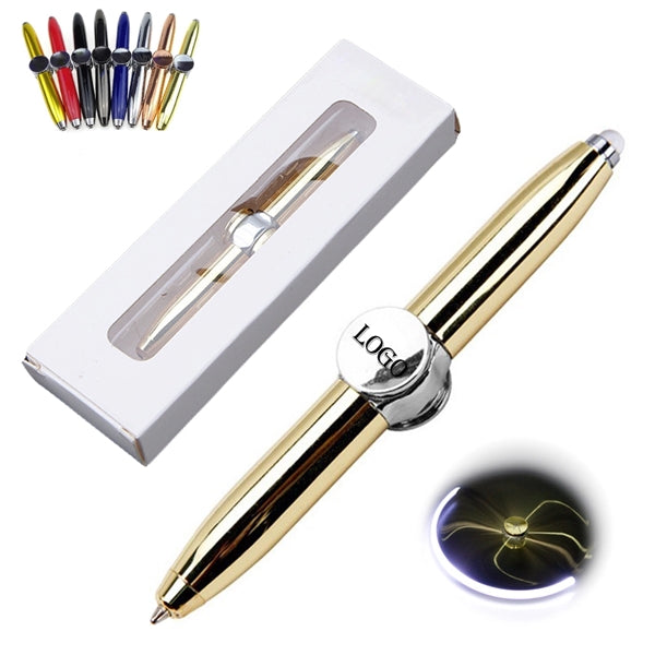Led Fingertip Gyro Ballpoint Pen