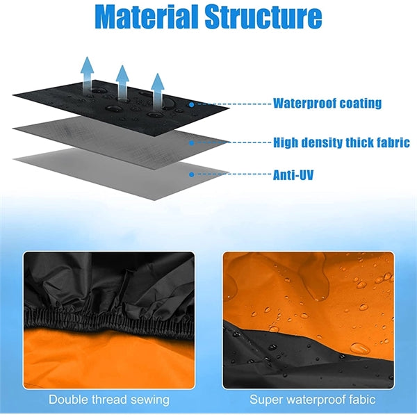 Waterproof Motorcycle Cover (Size L)