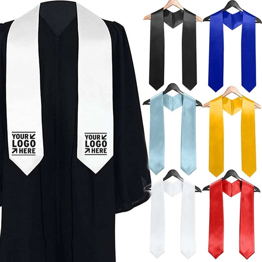 Unisex Adult Plain Graduation Stole Sash 60"