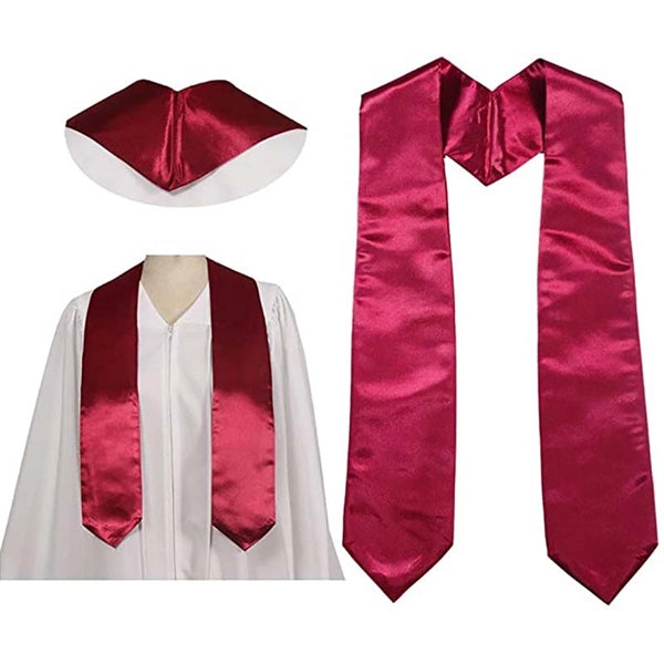 Unisex Adult Plain Graduation Stole Sash 60"