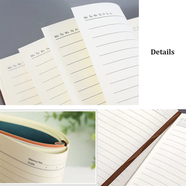 A5 PU Cover Lined Business Notebook
