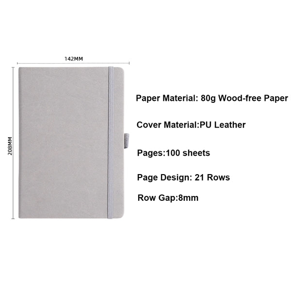 Hardcover Notebook Journal with Elastic Closure