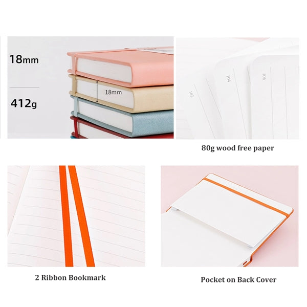 Hardcover Notebook Journal with Elastic Closure