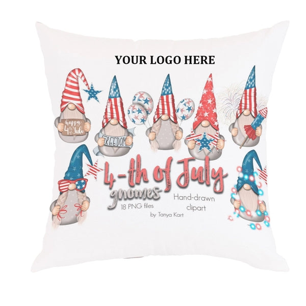 Cute Gnomes Santa Decorative Pillow Cover