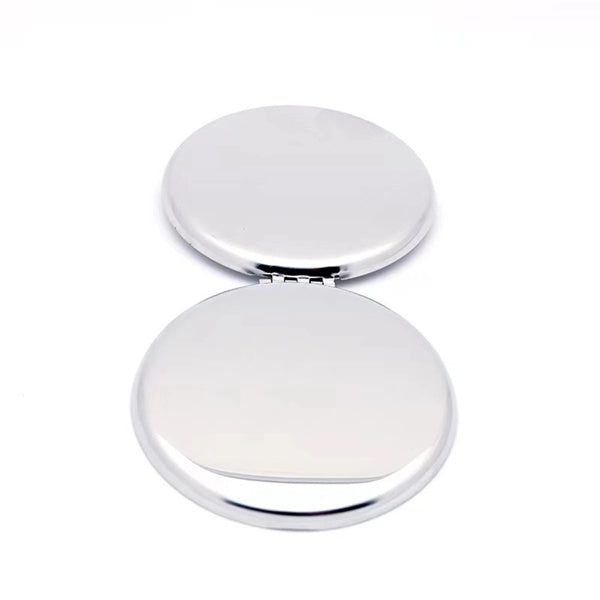 Stainless Steel Double-Sided Mini Compact Makeup Mirror