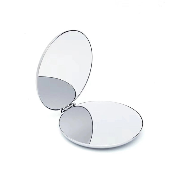 Stainless Steel Double-Sided Mini Compact Makeup Mirror