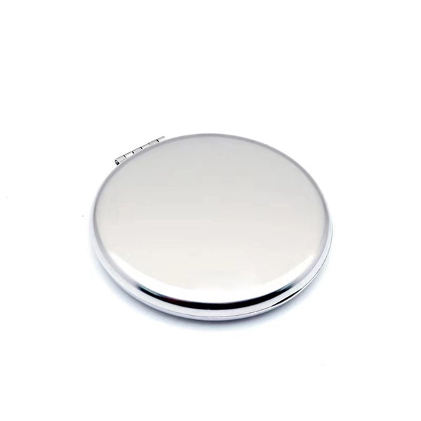 Stainless Steel Double-Sided Mini Compact Makeup Mirror