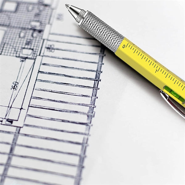 6 in 1 Multitool Tech Tool Pen With Ruler