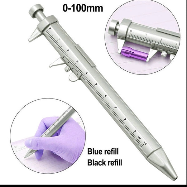 Multi-Functional Stainless Steel Vernier Caliper Pen