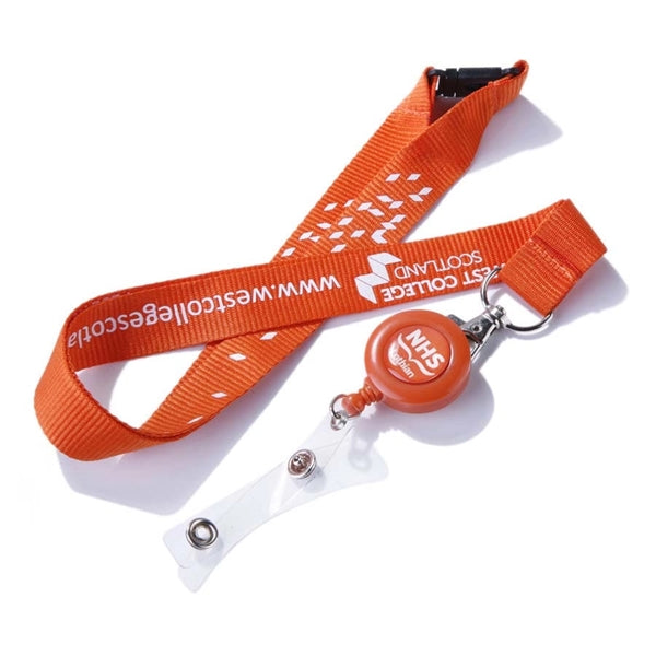 Lanyard With Retractable Reel and Safety Breakaway