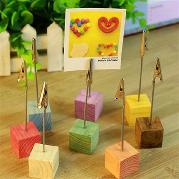 Wooden Memo Clip For Photo And Card