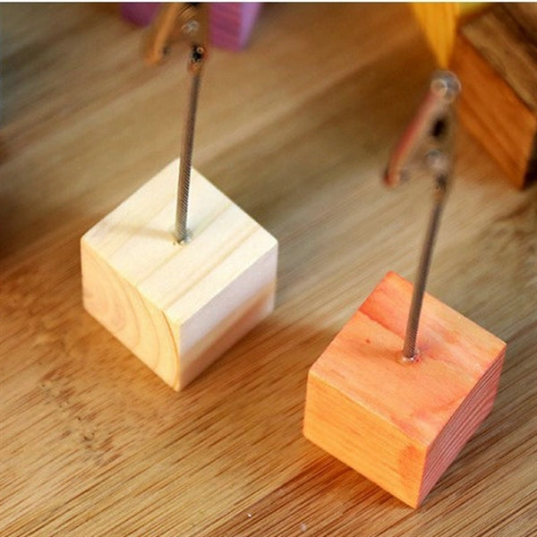Wooden Memo Clip For Photo And Card