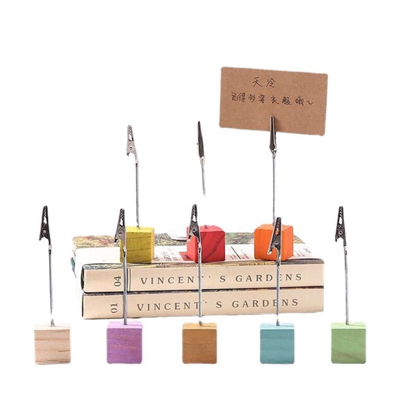 Wooden Memo Clip For Photo And Card