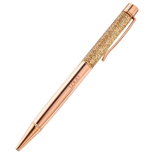 Premium Bling Dynamic Glitter and Gold Foil Ballpoint Pen