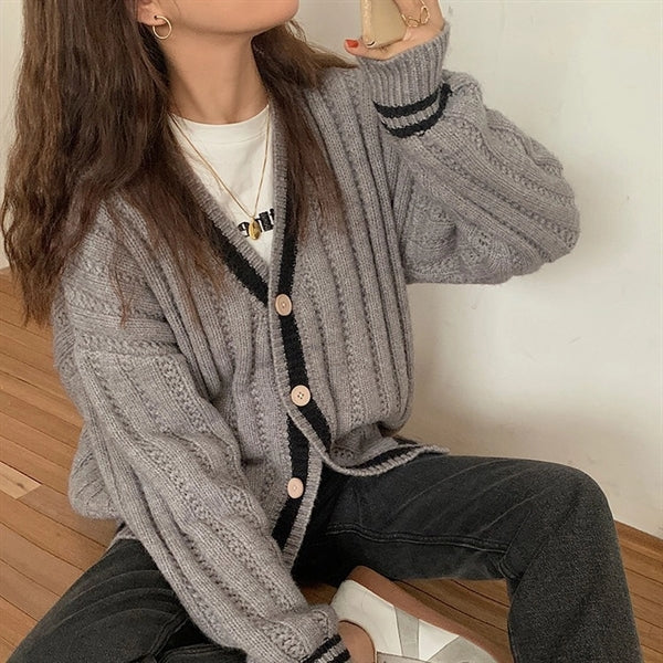 Knit Casual Cardigan Sweater for women