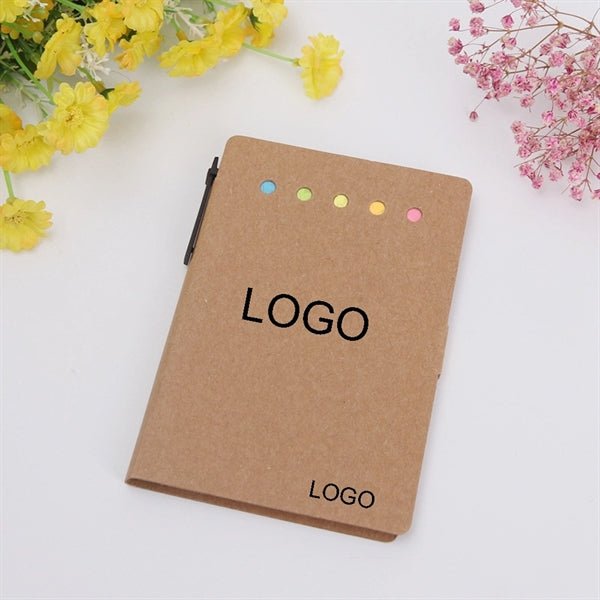 Spiral Notebook Steno Pads Notepad with Pen in Holder